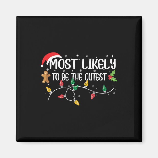 Det mest troliga är den bästa julfamiljen magnet (Framsidan)