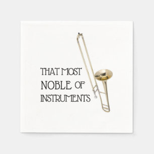 Det mesta av instrument - Trombone Napkins Pappersservett