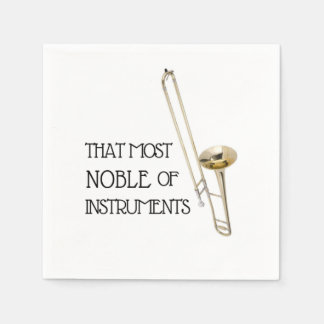 Det mesta av instrument - Trombone Napkins Pappersservett
