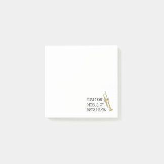 Det mesta av Noble-instrument - Trumpet Post-it Block