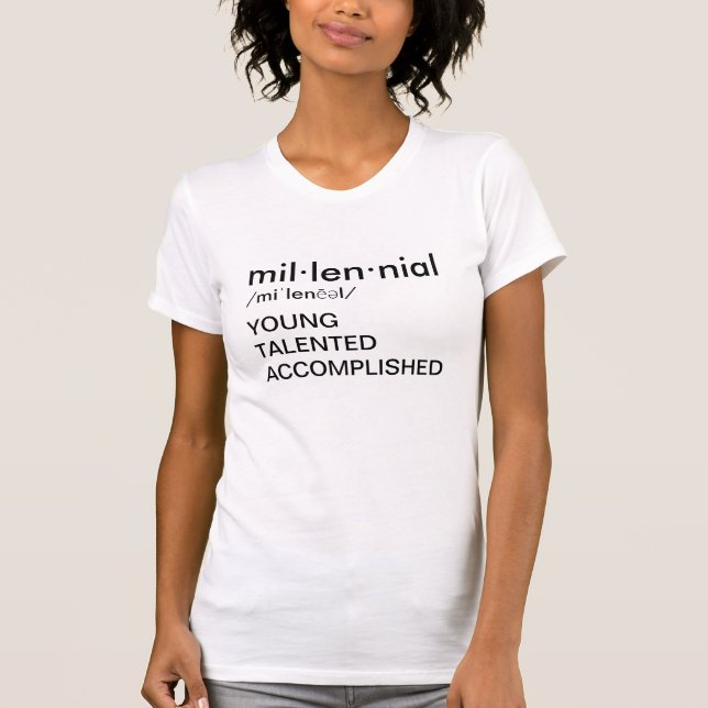 Det millennial t shirt (Framsida)