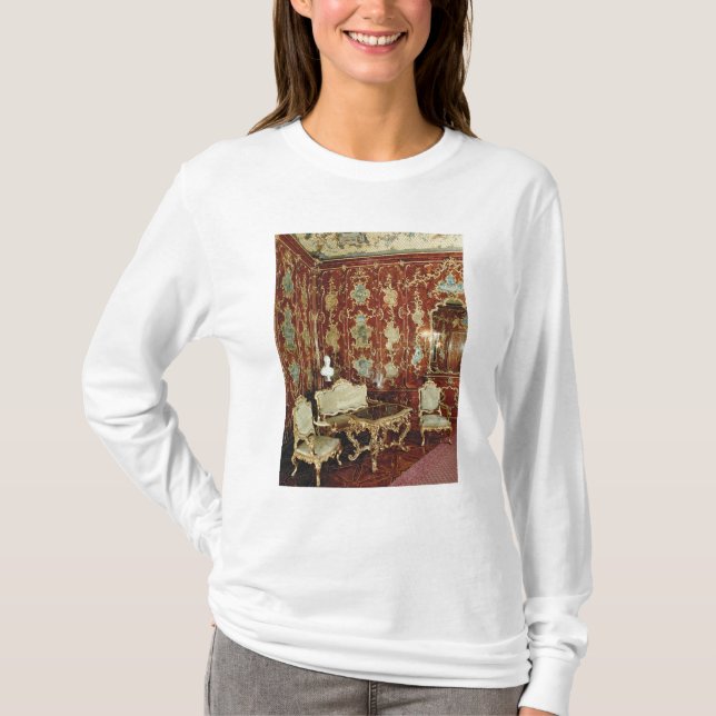 Det Millionen rummet panelled med lagt in figträ T-shirt (Framsida)