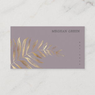 Det minimalistiska Affärskortet Guld Faux Foil Fol Visitkort