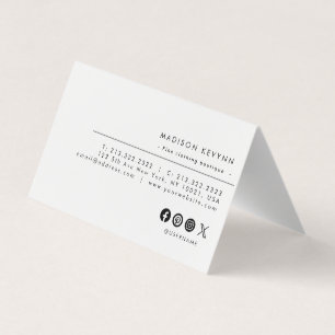 Det minimalistiska Affärskortet Luxury Boutique Iv Visitkort