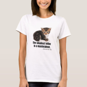 Det minsta kattdjuret är ett mästerverk. t shirt
