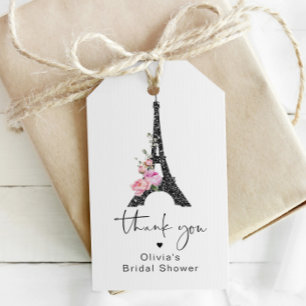 Det minsta romantiska eiffel torn-tacket presentetikett