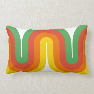 Det mitt- århundradet buktar dekorativ lumbarkudde