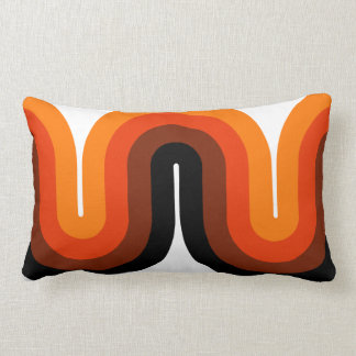 Det mitt- århundradet buktar dekorativ lumbarkudde