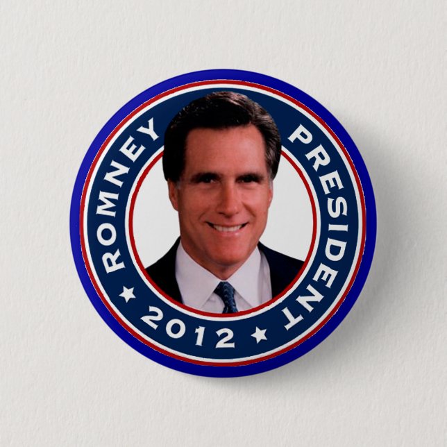 Det Mitt Romney presidentval 2012 knäppas Knapp (Framsida)