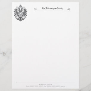 Det mitteleuropeiska samhället Letterhead Brevhuvud