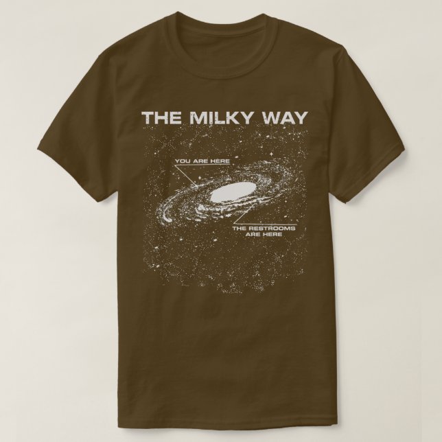 Det mjölkaktiga sätt du är här är här t shirt (Design framsida)