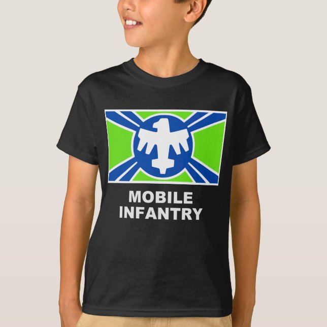 Det mobila infanterit sjunker t-shirt (Framsida)