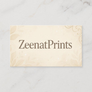 Det moderna Affärskortet av ZeenatPrints Visitkort