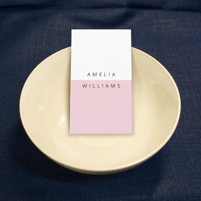 Det moderna Affärskortet för Rosa vid minsta möjli Visitkort (Skapare uppladdad)