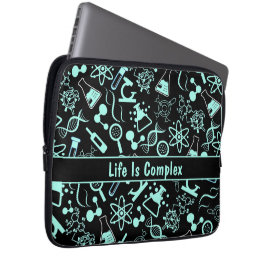 Det moderna akvabblåkemiska livet är komplext laptop fodral