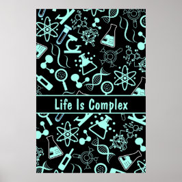 Det moderna akvabblåkemiska livet är komplext poster