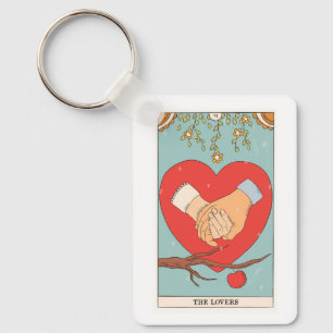 Det moderna Älskare-tarotkortet Major Arcana Nyckelring