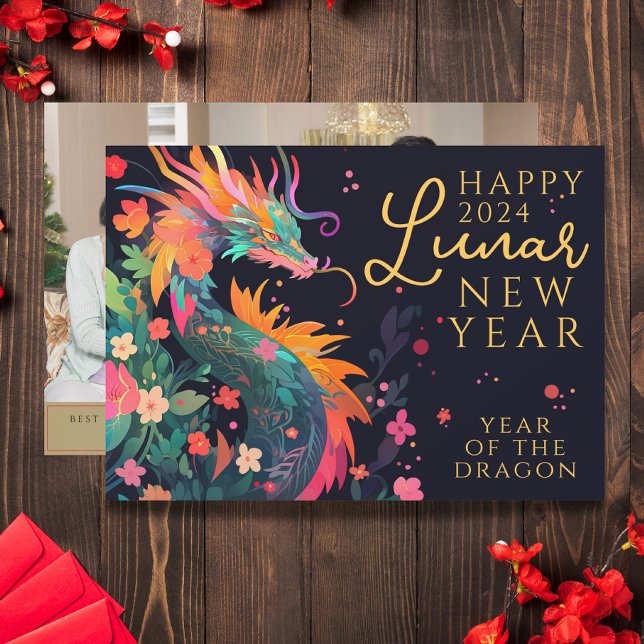 Det moderna året för det kinesiska nyårfoto 1 i dr julkort (Skapare uppladdad)