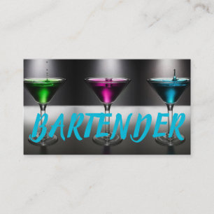 Det moderna Bartender-Affärskortet Visitkort
