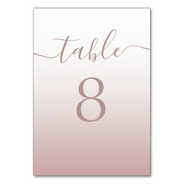 Det moderna Bordsnumret Ro Guld i Bröllop Bordsnummer