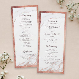 Det moderna bröllopsprogrammet Ro marble lyxury Program