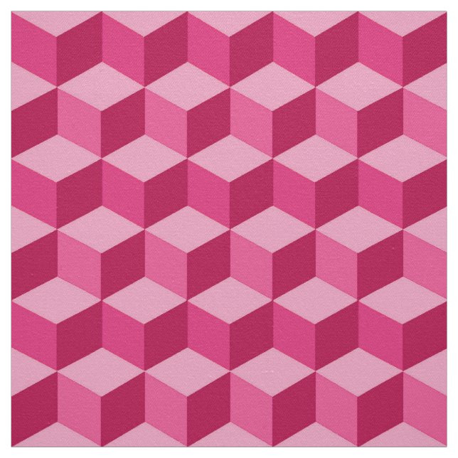 Det moderna diamantrastret, Fuchsia och tänder - Tyg (Provkarta)