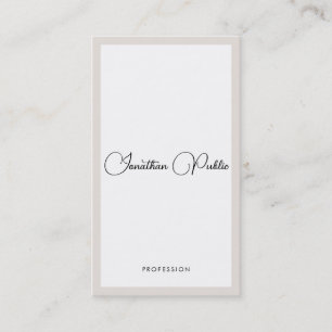 Det moderna Eleganten Typografi - minimalistiskt L Visitkort