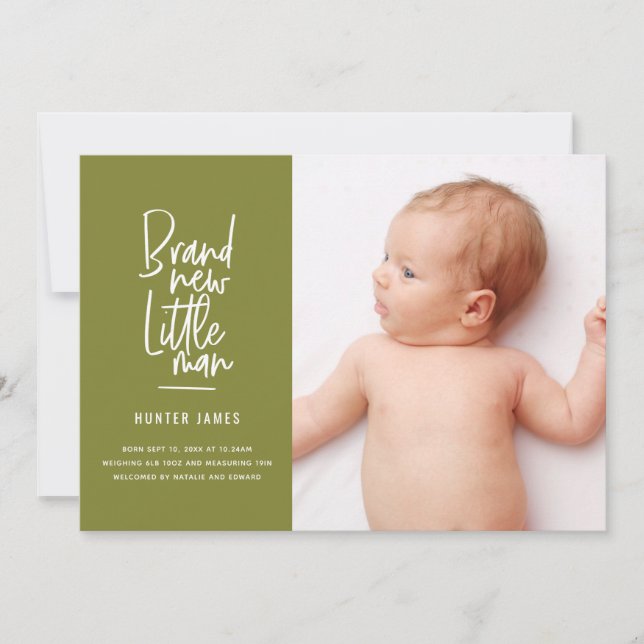 Det moderna födelseattentatet hand plockade pojke meddelande (Framsida)