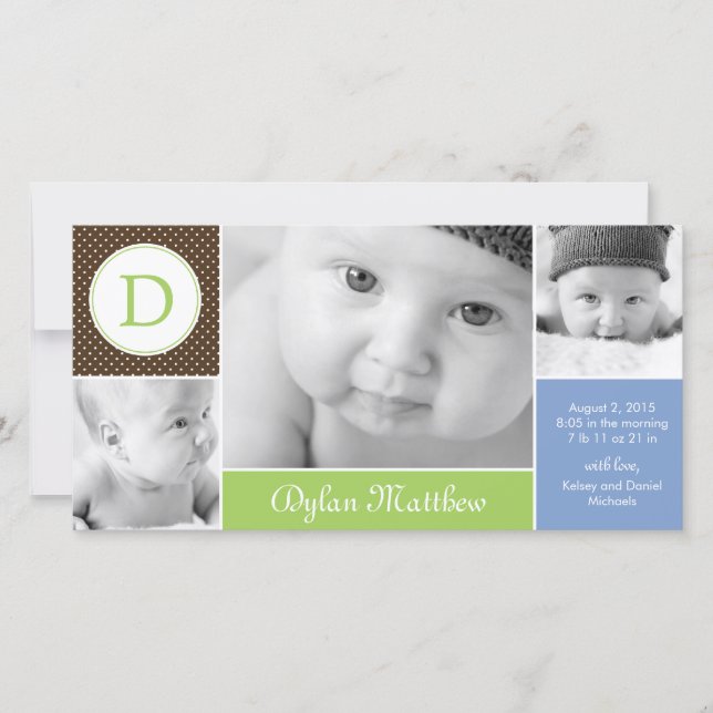 Det moderna första Pojke-födelsetalet Meddelande (Framsida)