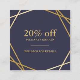 Det moderna geometriska mönster kvadrerar fyrkantigt visitkort