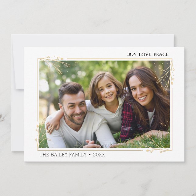 Det moderna god julfotoet Julhälsningar kortet Julkort (Framsida)