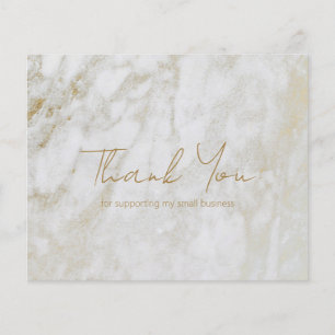 Det moderna Guld Marble Budget Business - tackkort