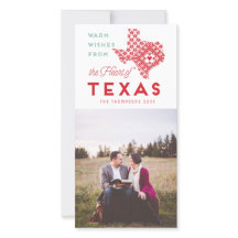 Det moderna julhjärtat i Texas Photo Hälsning