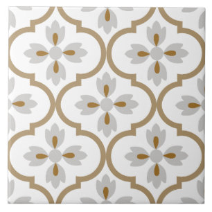 Det moderna klassiska spanska medelhavets mönster- kakelplatta