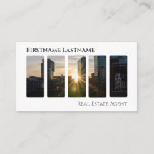 Det moderna kontoret byggnad i Real gods agent QR-