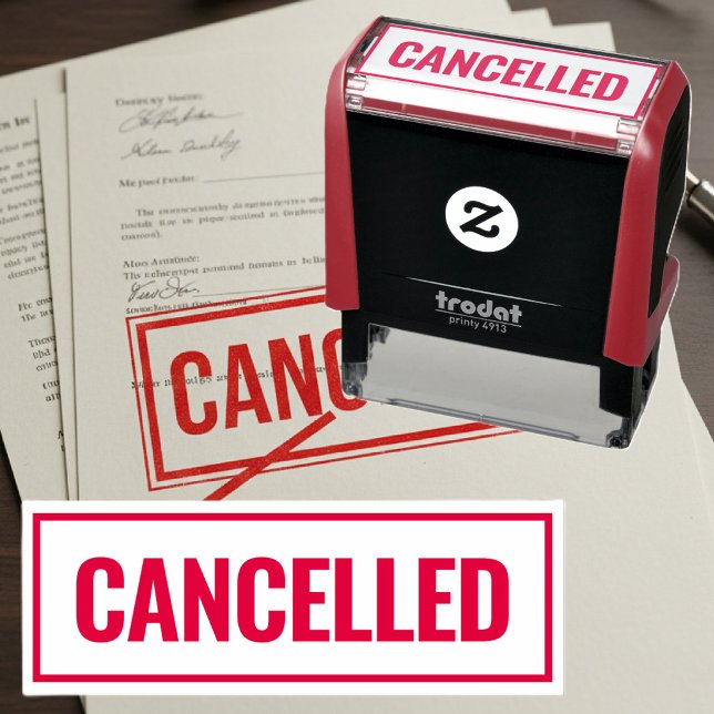Det moderna kontoret för anpassningsbarna i gräns  självfärgande stämpel (cancelled stamp)