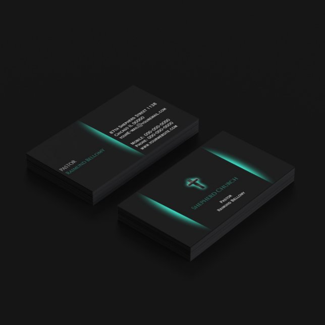 Det moderna Kor-Affärskortet Visitkort (Modern Cross Business Card)