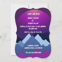 Det moderna landskapskortet i lila måne vid elegan