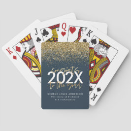 Det moderna manuset studenten i guld casinokort
