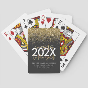 Det moderna manuset studenten i Svarta och guld gl Casinokort