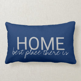 Det moderna marinblåa HEM- bäst stället där är Lumbarkudde