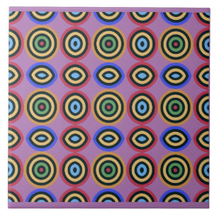 Det moderna medelårhundradets Geometric mönster st Kakelplatta
