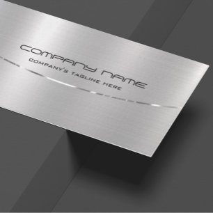 Det moderna metalliska Silver-höljets aluminiumuts Visitkort