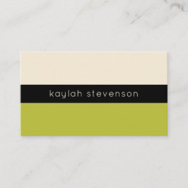 Det moderna minimalistiska Affärskortet | Grönt av Visitkort