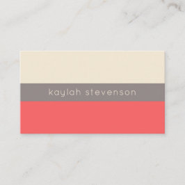 Det moderna minimalistiska Affärskortet | Korall Visitkort