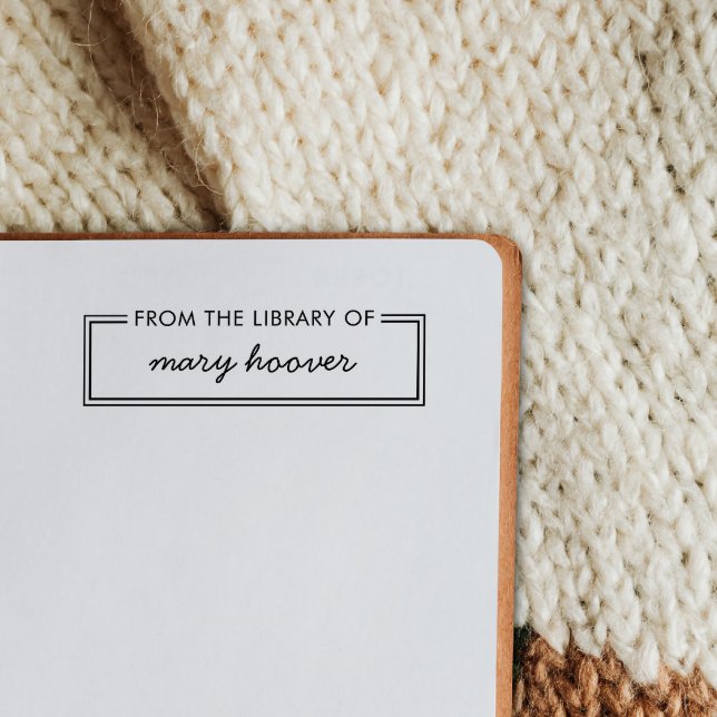 Det moderna, minimalistiska, anpassade namnet från självfärgande stämpel (Skapare uppladdad)