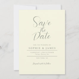 Det moderna minimalistiska Elfenbenskusten Bröllop Inbjudningar