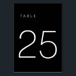Det moderna minimalistiska svartvita Bordsnumret 2 Bordsnummer<br><div class="desc">Detta moderna minimalistiska Bordsnummer är perfekt för bordsnumren i bröllop eller för bordsnumrets party behov! Helt anpassade!</div>