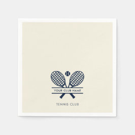 Det moderna minimalistiska tennis-teamet Land Klub Pappersservett