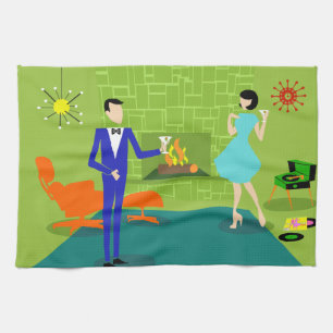 Det moderna mitt- århundradet kopplar ihop kökshandduk